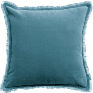 Coussin uni Fara Acier 45 x 45 Coussins La Vallée du blanc