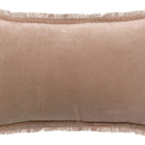 Coussin uni Fara Taupe 30 x 50 Coussins La Vallée du blanc