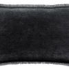 Coussin uni Fara Caviar 30 x 50
