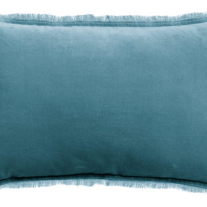 Coussin uni Fara Acier 40 x 65 Coussins La Vallée du blanc