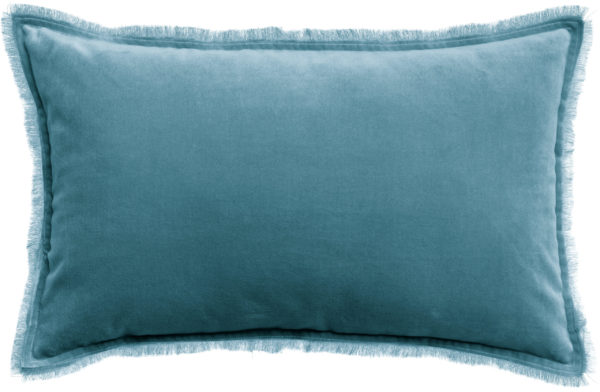 Coussin uni Fara Acier 40 x 65 Coussins La Vallée du blanc