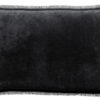 Coussin uni Fara Caviar 40 x 65
