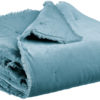 Plaid uni Fara Acier 135 x 200