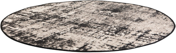 Tapis Catania 2 outdoor Noir Diamètre 200 Tapis La Vallée du blanc