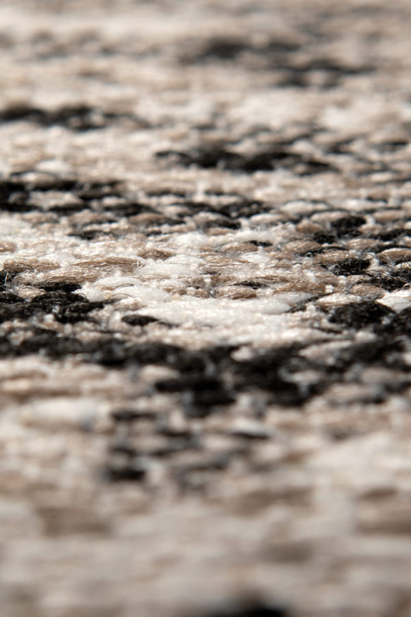 Tapis Catania 2 outdoor Noir Diamètre 200 Tapis La Vallée du blanc