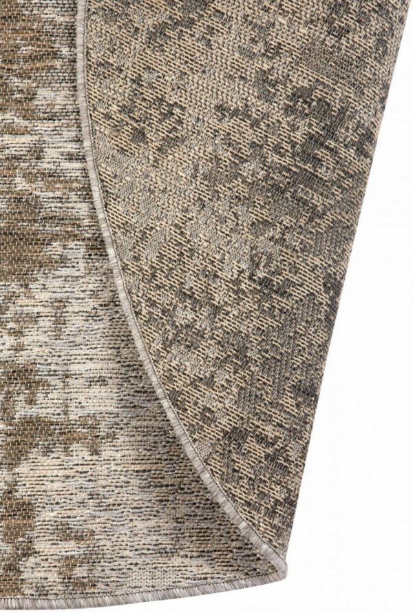 Tapis Catania 2 outdoor Naturel Diamètre 200 Tapis La Vallée du blanc