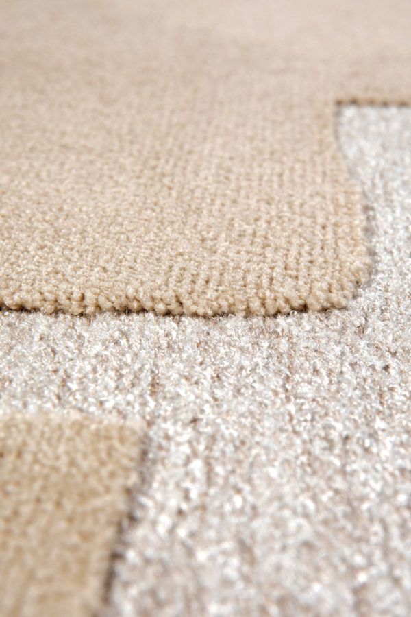 Tapis recyclé Marla Naturel 160 x 230 Tapis La Vallée du blanc