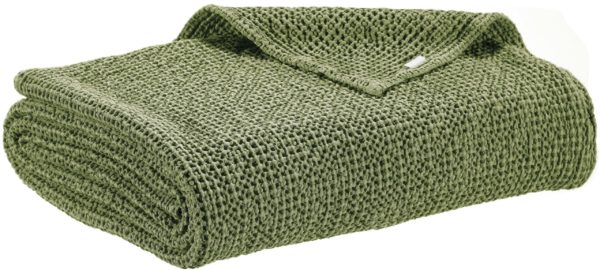 Jeté de lit recyclé Maia Eucalyptus 180 x 260 Jetés de lit La Vallée du blanc