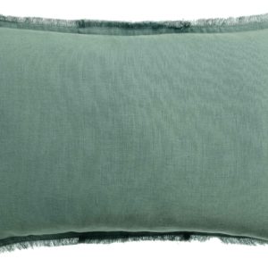 Coussin uni Laly Prusse 30 x 50 Coussins La Vallée du blanc