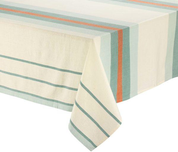 Nappe recyclée Yuna Vert eau 170 x 170 Nappes La Vallée du blanc