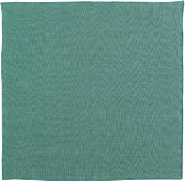 Serviette de table recyclée Yuna Paon 50 x 50 Serviettes de table La Vallée du blanc