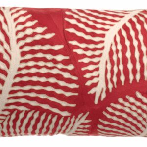 Coussin brodé Flora Papaye 40 x 65 Coussins La Vallée du blanc