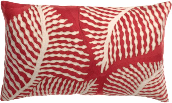 Coussin brodé Flora Papaye 40 x 65 Coussins La Vallée du blanc