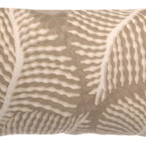 Coussin brodé Flora Galet 30 x 50 Coussins La Vallée du blanc