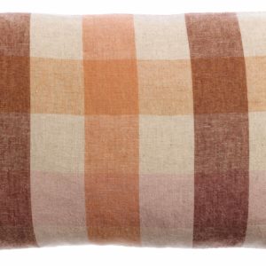 Coussin imprimé Kate Terracotta 30 x 50 Coussins La Vallée du blanc