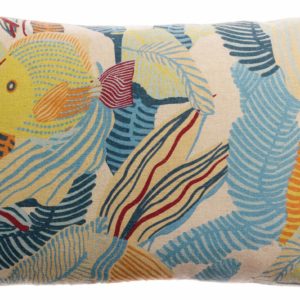 Coussin imprimé Dori Lagon 30 x 50 Coussins La Vallée du blanc