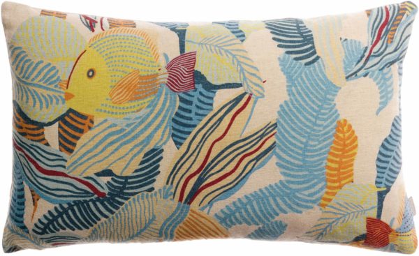 Coussin imprimé Dori Lagon 30 x 50 Coussins La Vallée du blanc