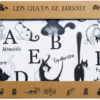 Lot de 4 sets de table Dubout Abécédaire Noir/blanc 30 x 45