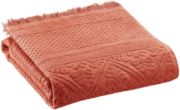 Drap de douche Zoe Sienne 70 x 140 Draps de douche La Vallée du blanc