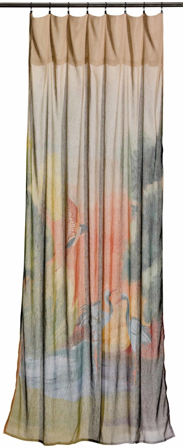 Paire de rideaux voile Zeff Lola Multico 140 x 280 Rideaux La Vallée du blanc