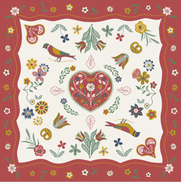 Nappe Schork Multico 85 x 85 Nappes La Vallée du blanc