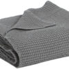 Plaid recyclé Maia Tourterelle 140 x 200