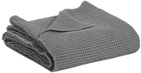 Plaid recyclé Maia Tourterelle 140 x 200 Plaids La Vallée du blanc
