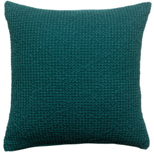 Coussin recyclé Maia Pétrole 45 x 45 Coussins La Vallée du blanc
