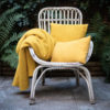 Coussin recyclé Maia Navy 45 x 45 – Image 3