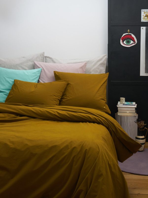 Drap housse Céleste Nuts 200 x 90 Draps housses La Vallée du blanc