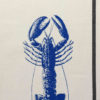 Torchon Homard bleu Mécano Ecru 70 x 50 – Image 2