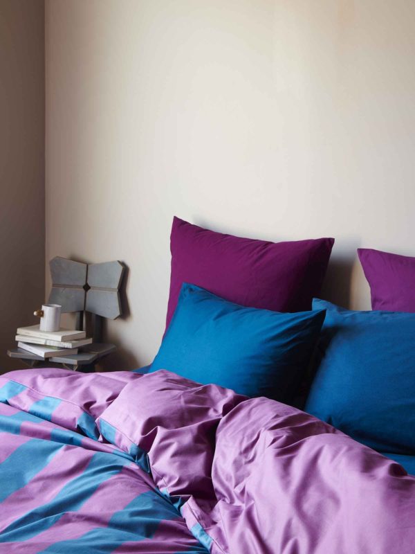 Housse de couette Malo Purple rain/Orage 240 x 260 Housses de couette La Vallée du blanc