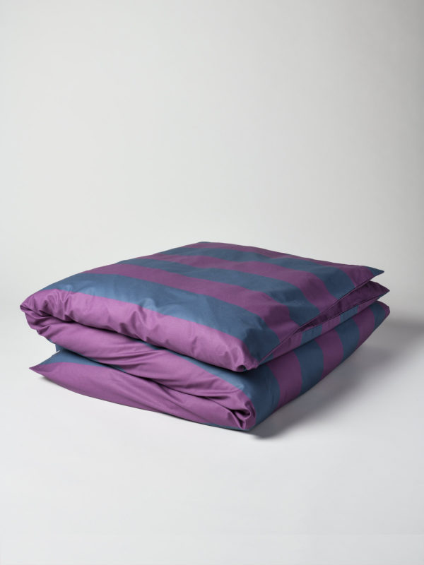 Housse de couette Malo Purple rain/Orage 240 x 260 Housses de couette La Vallée du blanc