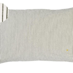 Housse de coussin Léonie Caviar 60 x 40 Housses de coussin La Vallée du blanc