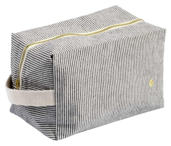 Trousse cube Finette Caviar 22 x 14 x 10,5 Trousses cube La Vallée du blanc