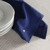 Lot de 2 serviettes de table Léonie Indigo 40 x 40