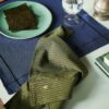 Lot de 2 serviettes de table Léonie Indigo 40 x 40 – Image 3