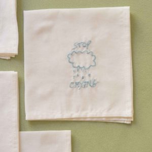 Mouchoir Hankie Crying Blanc 25 x 25 Mouchoir mixte La Vallée du blanc