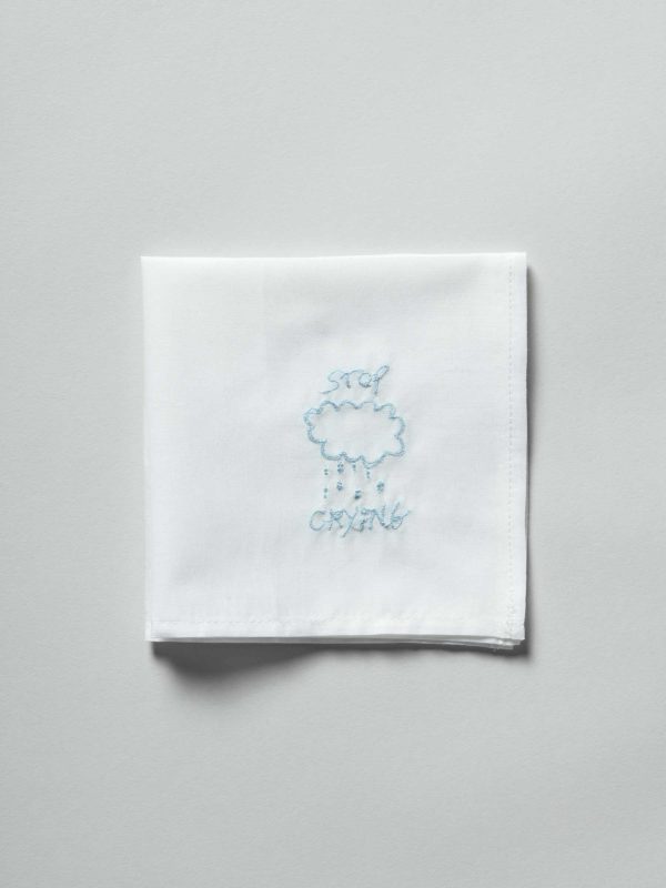 Mouchoir Hankie Crying Blanc 25 x 25 Mouchoir mixte La Vallée du blanc
