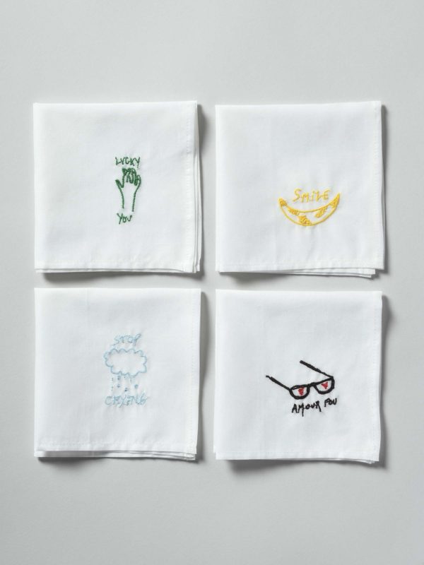 Mouchoir Hankie Crying Blanc 25 x 25 Mouchoir mixte La Vallée du blanc
