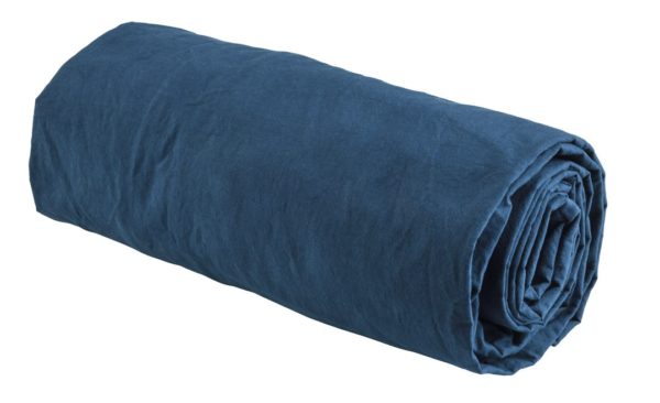 Drap housse Céleste Orage 200 x 180 Draps housses La Vallée du blanc