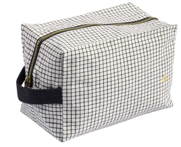 Trousse cube Gustave Caviar 22 x 14 x 10,5 Trousses cube La Vallée du blanc