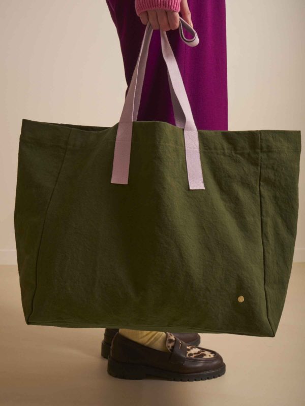 Sac cabas Iona Kale 38 x 46 x 18 Cabas La Vallée du blanc