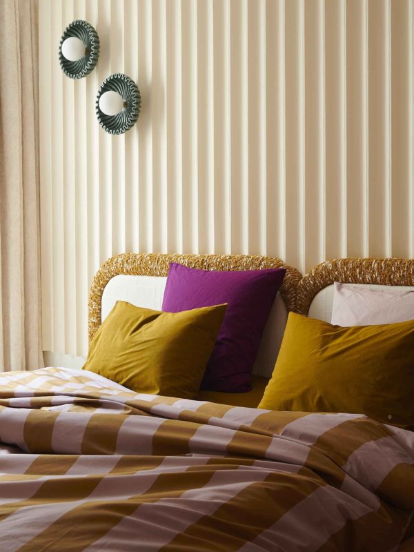 Housse de couette Malo Poivre rose/Nuts 220 x 240 Housses de couette La Vallée du blanc