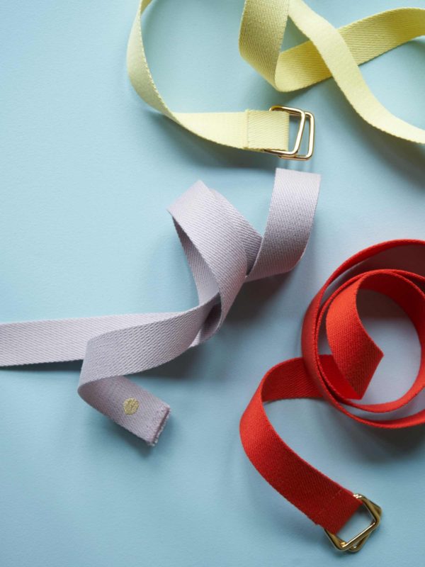 Ceinture Ursule Tangerine 3 x 110 Ceintures La Vallée du blanc