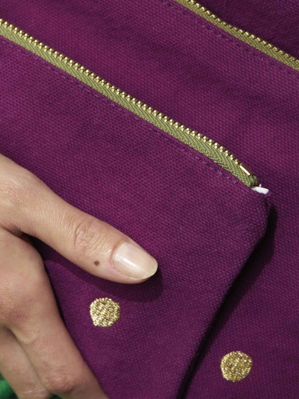 Pochette Iona Purple rain L Pochettes La Vallée du blanc