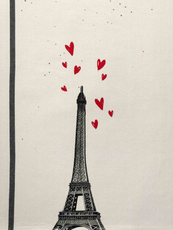 Torchon Eiffel Curs Ecru 70 x 50 Torchons La Vallée du blanc