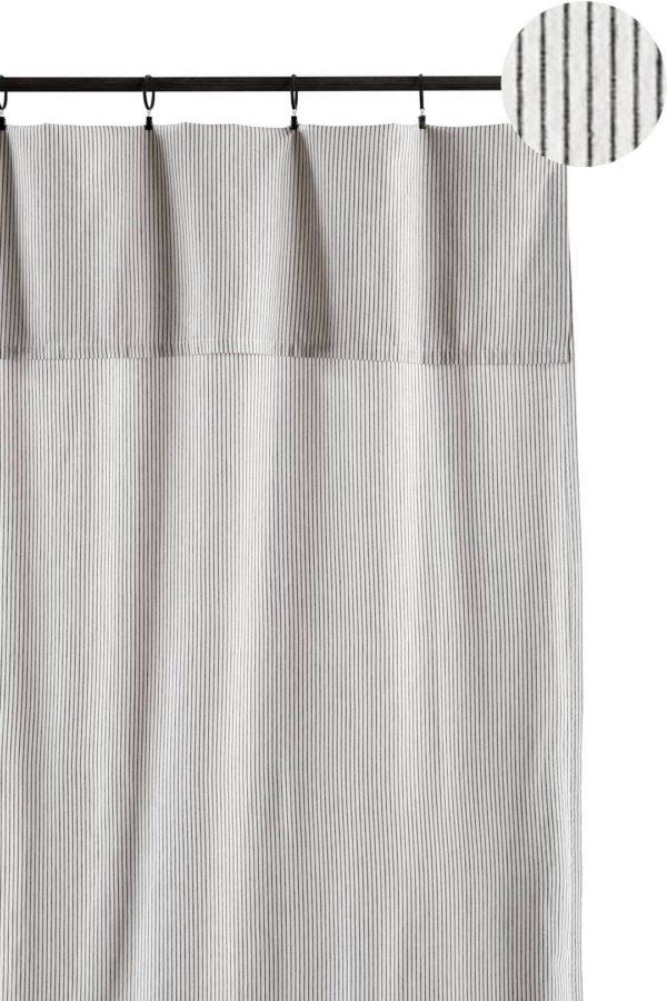 Rideau Léonie Caviar 280 x 140 Rideaux La Vallée du blanc