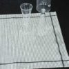Lot de 2 sets de table Léonie Caviar 40 x 50