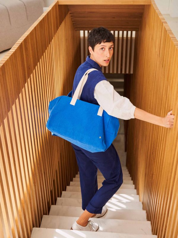 Sac week-end Iona Bleu Mécano 28 x 42 x 20 Sacs week-end La Vallée du blanc